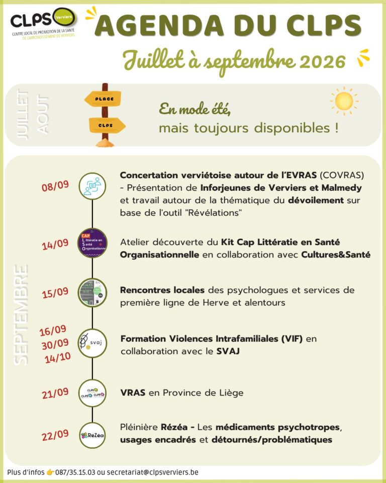 Agenda - JuilletSeptembre 2026